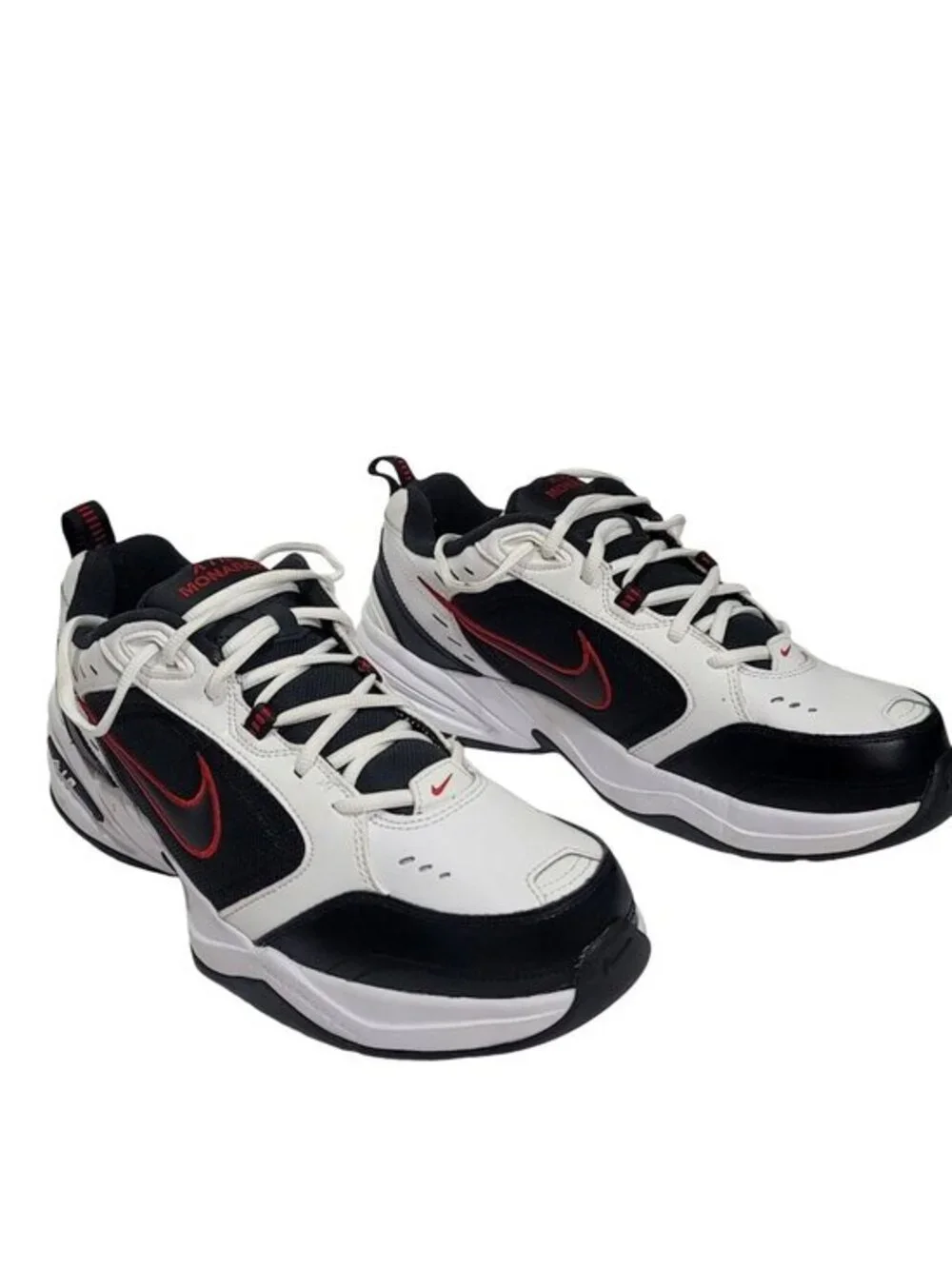 Nike Air Monarch IV Size 11 Wide 4E Black White Red